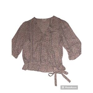 Sienna Sky Blouse size large flower pattern